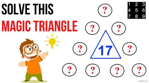 Magic triangle 1 9 sum of 17 answer